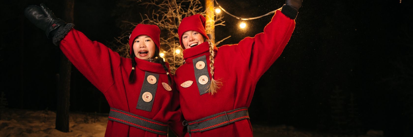 Melody-tonttu ja Rehtori-tonttu, Lapland Safaris Rovaniemi 