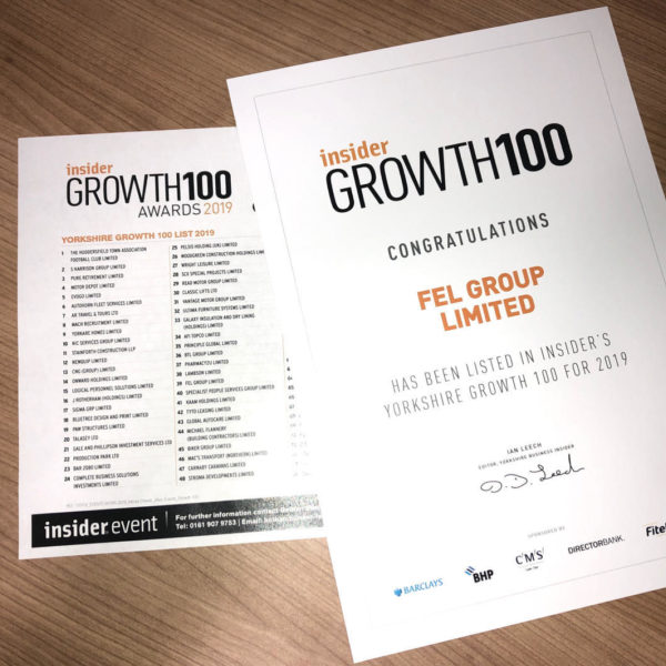 Yorkshire Growth 100 for 2019