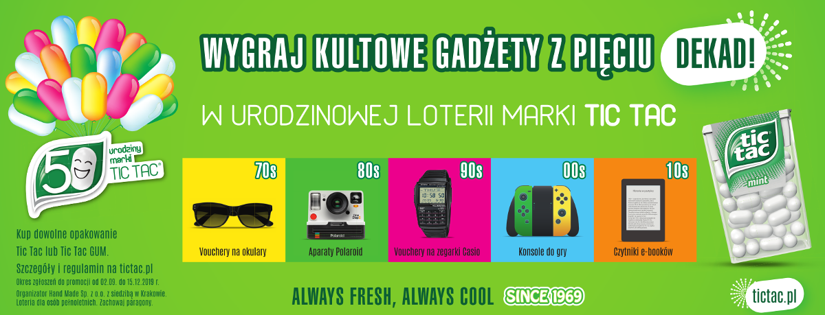Marka Tic Tac świętuje 50. urodziny