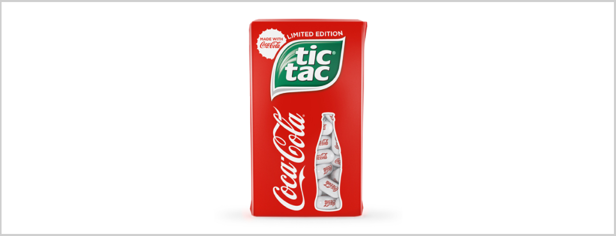 Zwei Ikonen treffen aufeinander: Tic Tac® meets Coca-Cola®