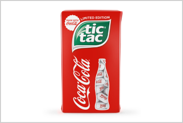 Zwei Ikonen treffen aufeinander: Tic Tac® meets Coca-Cola® Zwei Ikonen treffen aufeinander: Tic Tac® meets Coca-Cola®