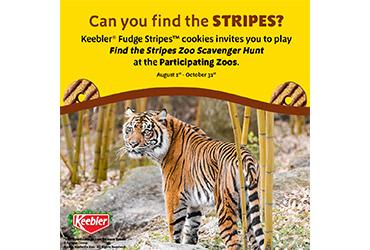 Keebler® Teams Up with Zoos to Celebrate Stripes this Halloween with Spookie Fudge Stripes™ Cookies