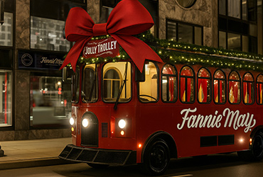 All Aboard! Fannie May's Jolly Trolley is Rolling Holiday Cheer Through Chicago This December