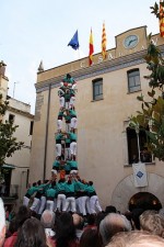 El 3 de 9 amb folre dels Verds a La Selva del Camp.