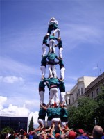El 4 de 8 dels Castellers de Sabadell