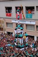 5 de 8 amb l'agulla dels Castellers de Vilafranca