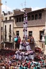 La torre de 9 amb folre i manilles dels Minyons.