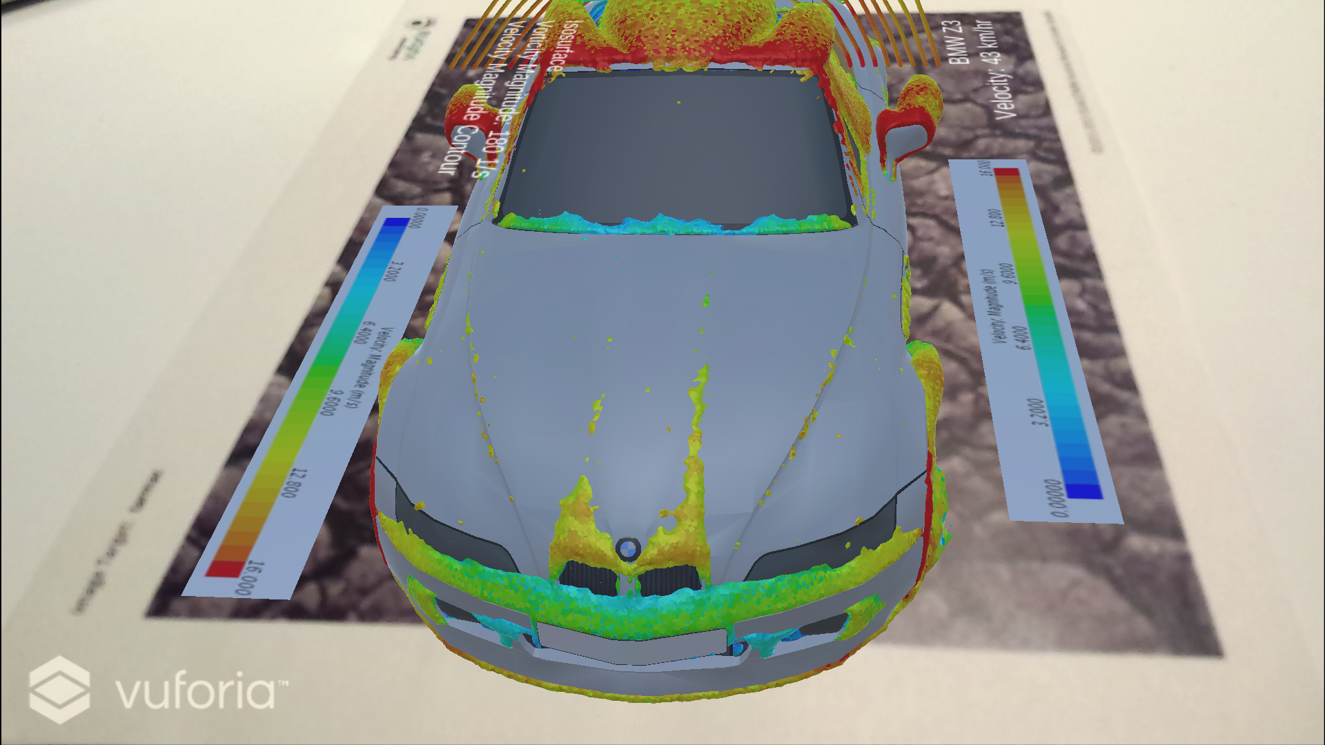 BMW Z3 External Fluid Dynamics Augmented Reality Visualization