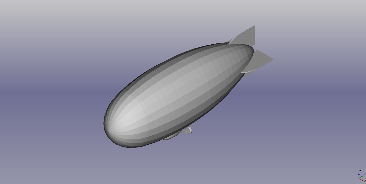Airship 3D Model 3D Models FetchCFD