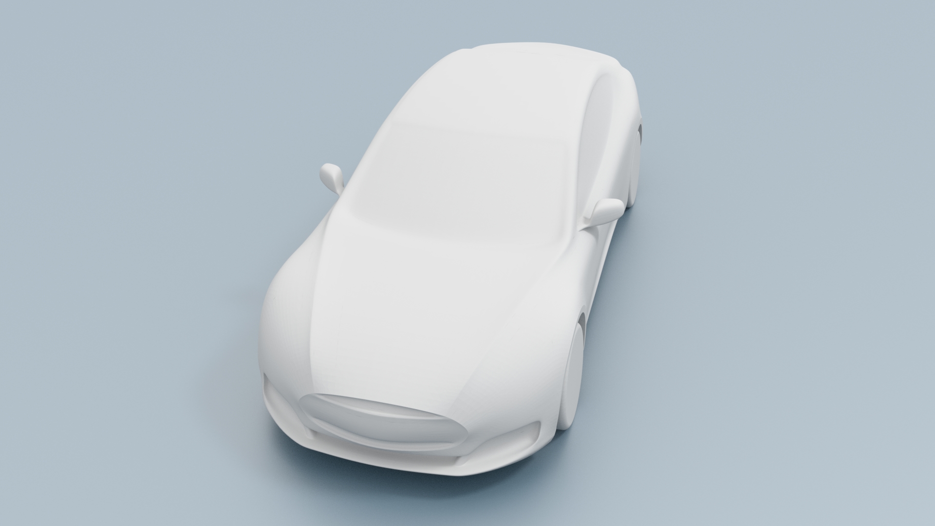 Tesla Model S Car CAD Model for CFD 3D CAD Model Library FetchCFD