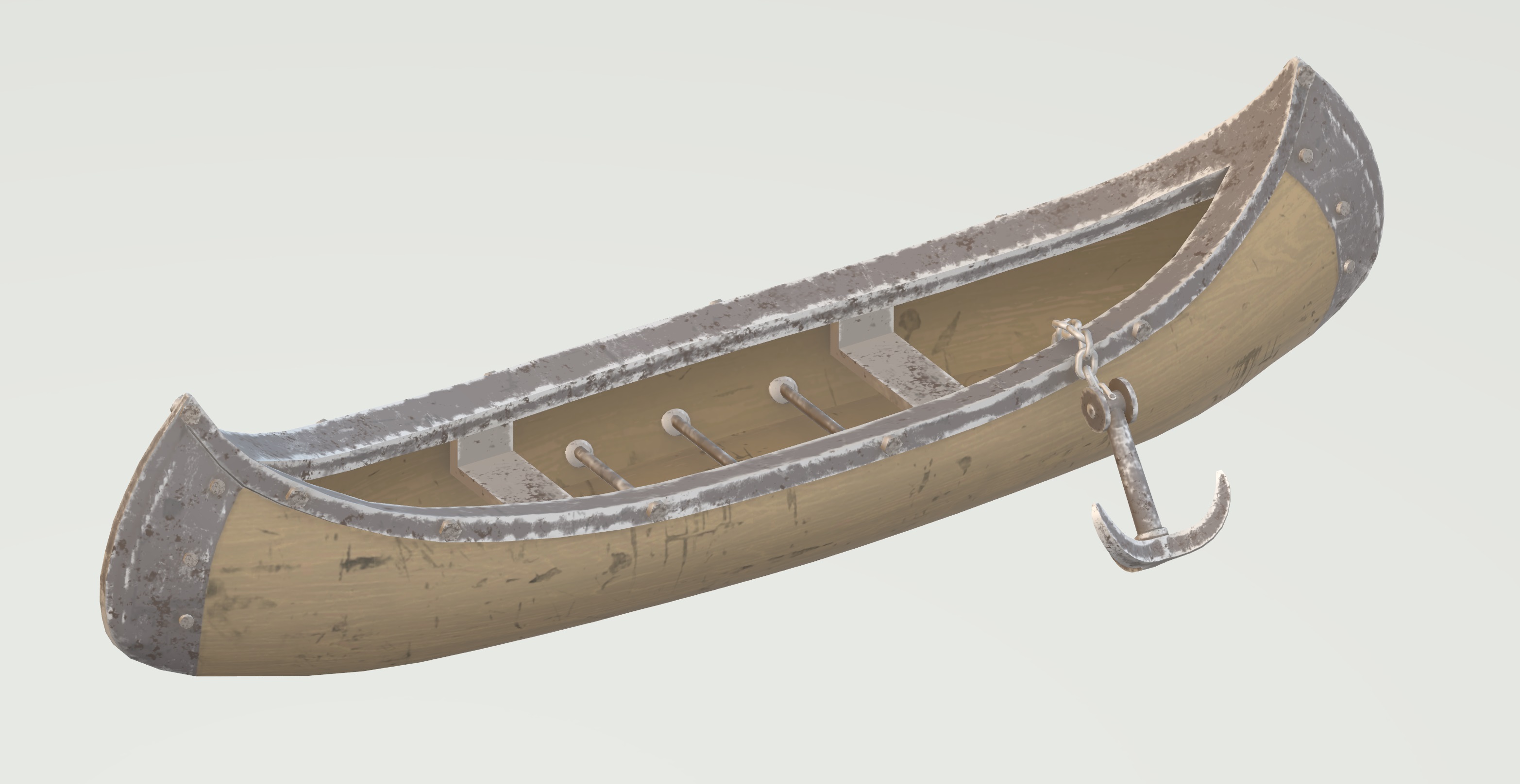 Canoe 3D Model 3D Models FetchCFD