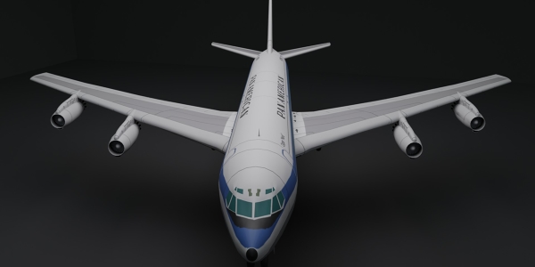 Boeing 707 Airplane 3D Model - Downloads: 0, Views: 55, Likes: 0