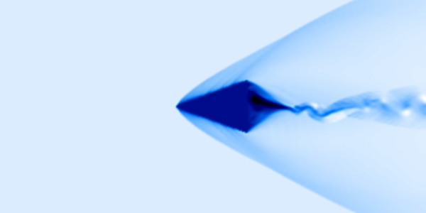 Wedge flow simulation using NumericalAI