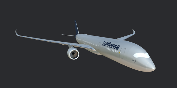 Lufthansa A350-900 3D Model - Downloads: 0, Views: 82, Likes: 0