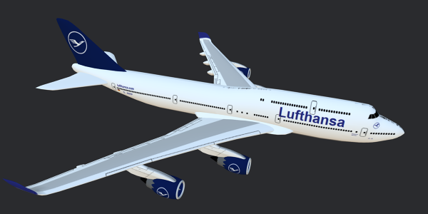 Lufthansa Boeing 747-400 3D Model - Downloads: 0, Views: 106, Likes: 0