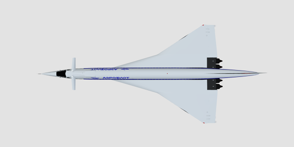 Tupolev Tu-144 Aircraft 3D Model - Downloads: 1, Views: 257, Likes: 1