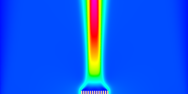 Fin Heat Sink Conjugate Heat Transfer (CHT) Simulation - Downloads: 0, Views: 6, Likes: 0