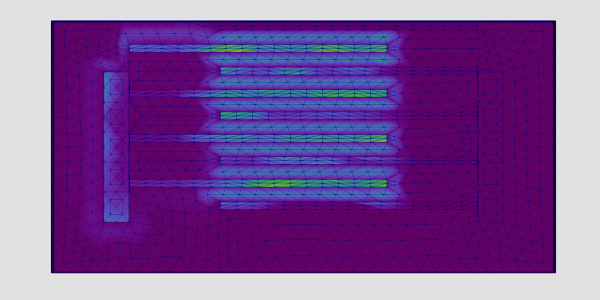 Interdigitated capacitor (IDC) sensor Simulation using NumericalAI