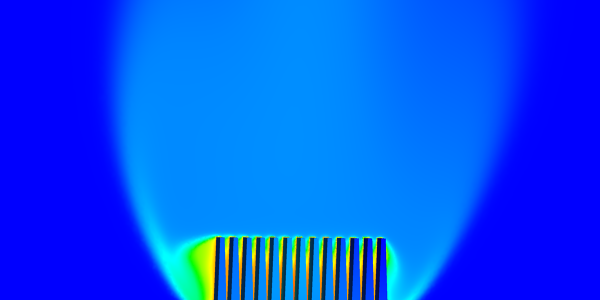 Plate Fin Heat Sink CHT simulation - Downloads: 0, Views: 16, Likes: 0