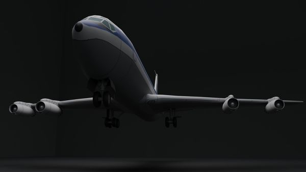 Boeing-707-Pan-American-3D-Model-FetchCFD-Image-Bottom-View.jpg - High-quality image for the Boeing 707 Airplane 3D Model project