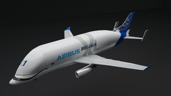 Airbus-Beluga-3D-Model-FetchCFD-Image-Iso-View.jpg - High-quality image for the Airbus Beluga 3D Model project