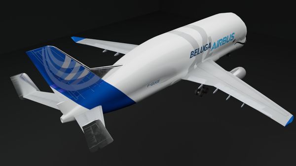 Airbus-Beluga-3D-Model-FetchCFD-Image-Rear-View-2.jpg - High-quality image for the Airbus Beluga 3D Model project
