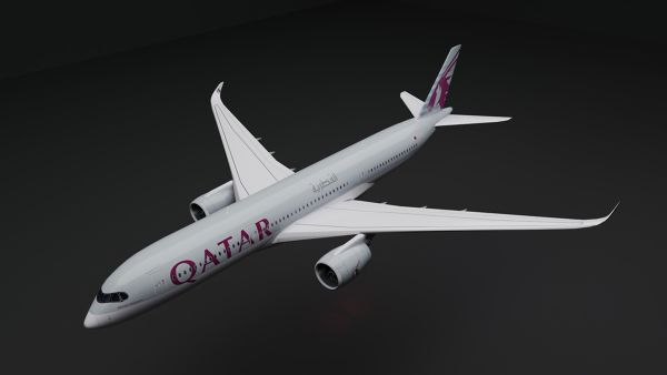 Airbus-A350-3D-Model-FetchCFD-Image-Iso-View.jpg - High-quality image for the Airbus A350 3D Model project