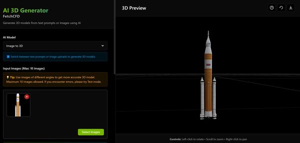 Space-Launch-System-(SLS)-Block-1B-Crew-3D-Model-Generated-Using-FetchCFD-AI-3D-Generator-Showcase-Image.JPG - High-quality image for the Space Launch System (SLS) Block 1B Crew 3D Model project