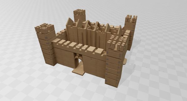 Castle-3D-Model-Generated-Using-FetchCFD-AI-3D-Generator-Image-Iso-View.JPG - High-quality image for the Castle 3D Model project