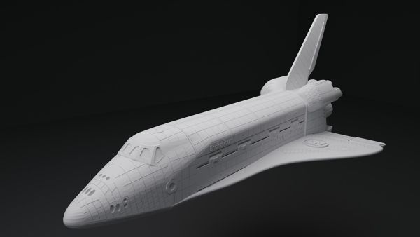 Space-Shuttle-Endeavour-3D-Model-FetchCFD-Image-Iso-View.jpg - High-quality image for the Space Shuttle Endeavour 3D Model project
