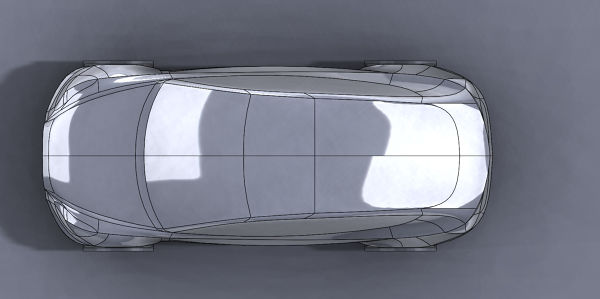Preview 4.JPG - High-quality image for the Tesla Model 3 CFD Ready and Water-tight Mesh 3D model project