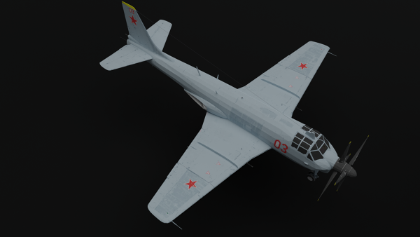 Tupolev-Tu-91-Aircraft-3D-Model-FetchCFD-Image-Top-View.png - High-quality image for the Tupolev Tu-91 3D Model project