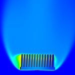 Plate Fin Heat Sink CHT simulation