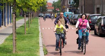 Fietsers in Nijmegen.