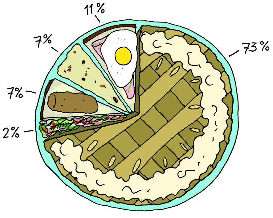 Infographic taart