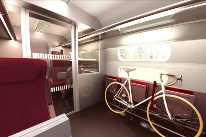 Fiets in de Thalys