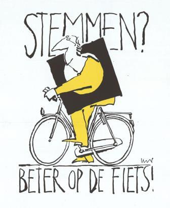Stemmen op de fiets