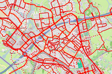 Kaart strooiroutes in Zwolle.
