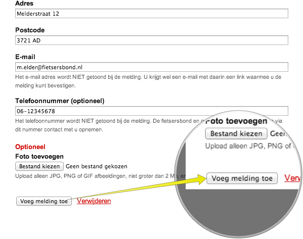 voegmelding
