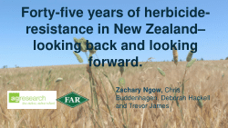 Forty-five years of herbicide-resistance in New Zealand – looking back and looking forward