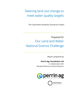 Steering land use change to meet water quality targets