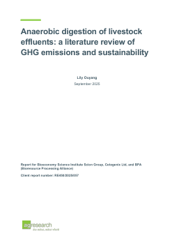 Anaerobic digestion of livestock effluents: a literature review of GHG emissions and sustainability