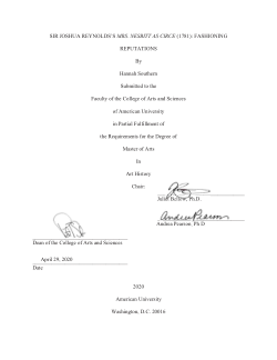 SIR JOSHUA REYNOLDS’S MRS. NESBITT AS CIRCE (1781): FASHIONING REPUTATIONS