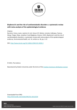 Bisphenol A and the risk of cardiometabolic disorders: a systematic review with meta-analysis of the epidemiological evidence