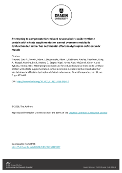 Attempting to Compensate for Reduced Neuronal Nitric Oxide Synthase Protein with Nitrate Supplementation Cannot Overcome Metabolic Dysfunction but Rather Has Detrimental Effects in Dystrophin-Deficient mdx Muscle