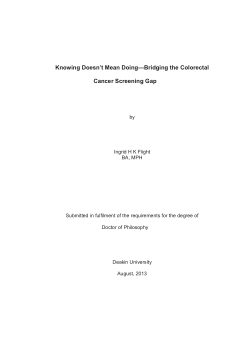 Knowing doesn’t mean doing—bridging the colorectal cancer screening gap
