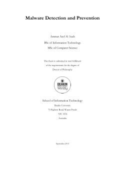 Malware detection and prevention