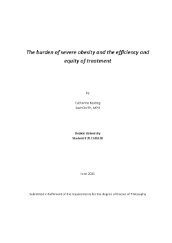 The burden of severe obesity and the efficiency and equity of treatment