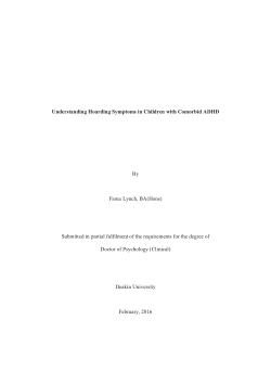 Understanding hoarding symptoms in children with comorbid ADHD