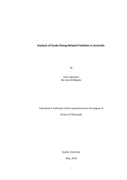 Analysis of scuba diving-related fatalities in Australia